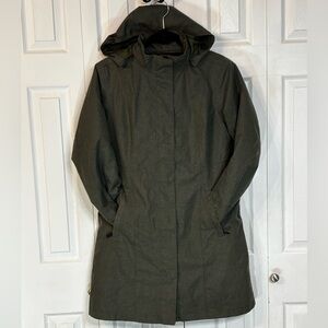 Eddie Bauer Women’s Insulated Hooded Coat PM Olive Green Mid-Length